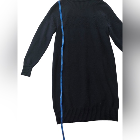 2/$14 ❤️ Banana Republic Black Turtleneck Sweater Dress/Tunic Sz M - Picture 6 of 8